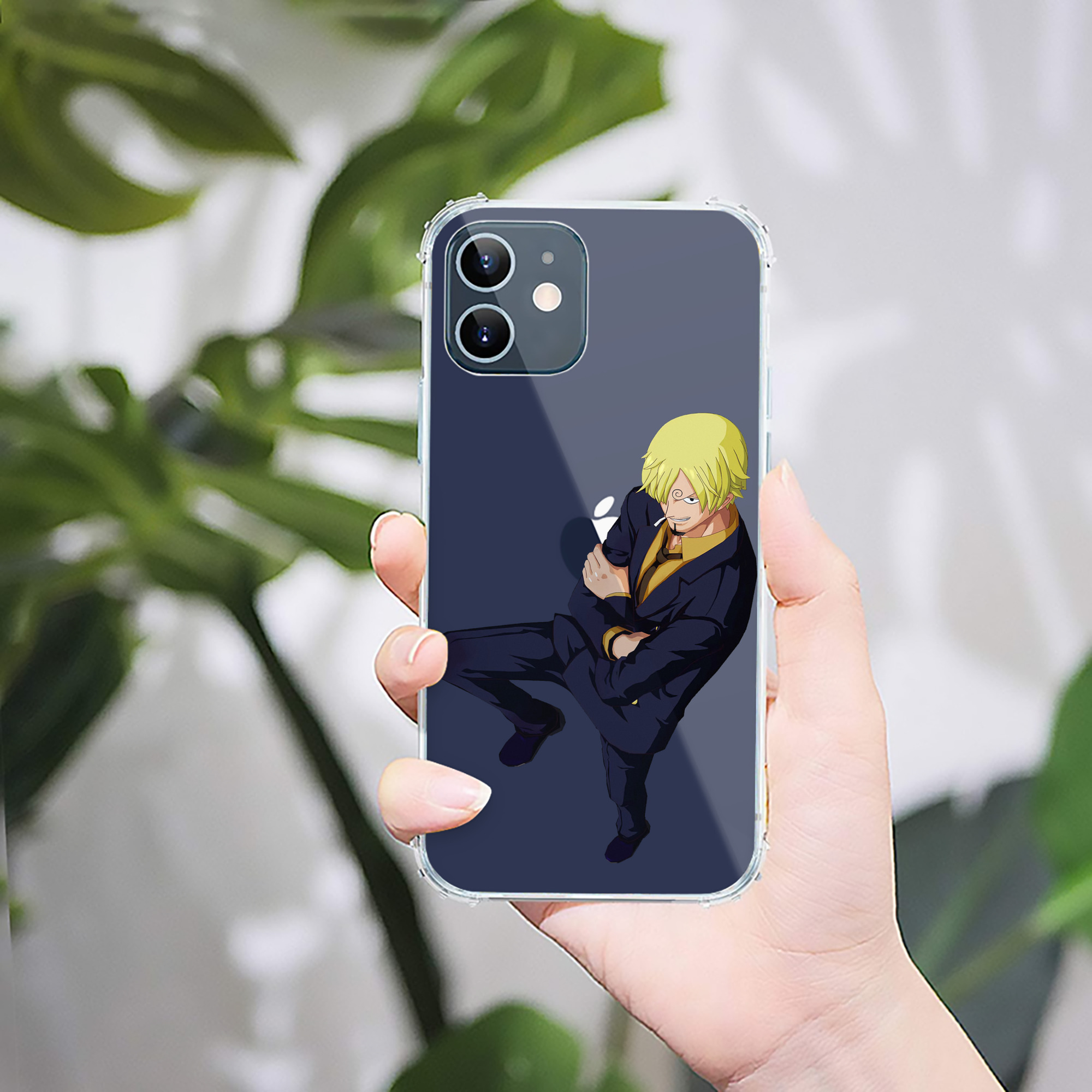 （画像用） ワンピース サンジ ONE PIECE Sanji 【iPhone 12シリーズ対応】透明スマホケース（クリアソフトケース）
